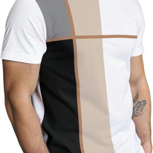 Men’s Casual Short Sleeve Crew Neck Graphic T-Shirt