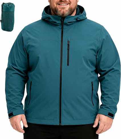 Men's Waterproof Rain Jacket Lightweight Rain Coat