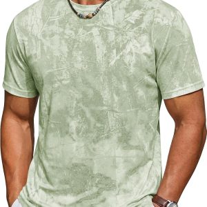 Men’s Stretch Graphic Print Casual Streetwear T-Shirt