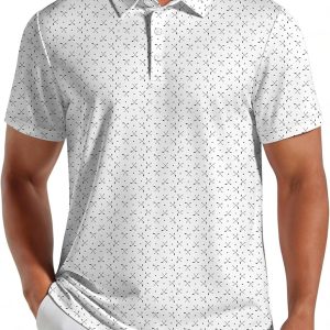 Men’s Performance Moisture Wicking Collared Polo Shirt