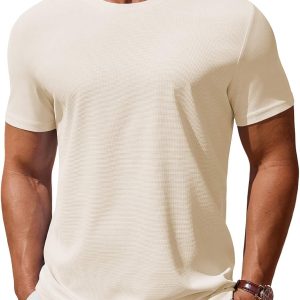 Men’s T Shirt Short Sleeve Crew Neck T-Shirt Casual Summer Classic Basic Tee Shirts