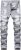 Mens Ripped Jeans,Distressed Destroyed Slim Fit Straight Leg Denim Pant with Holes