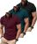 3 Pack Men Polo Shirts Short Sleeve with Pocket Sport Wicking Shirts for Men Casual Athletic Collared T-Shirts