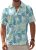 BOJIN Men’s Hawaiian Wrinkle Free Short Sleeve Button Down Tropical Floral Beach Vacation Shirt