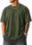 Mens Oversized T Shirt Loose Fit Vintage Washed Tee Casual Streetwear Unisex Short Sleeve Heavy Cotton Top