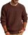 Men Crew Neck Textured Fisherman Sweater