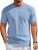 Men’s T-Shirts Short Sleeve Knit Shirts Casual Crewneck Ribbed Dress Tee Shirt
