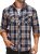 Men’s Lightweight Long Sleeve Button Down Flannel Shirt